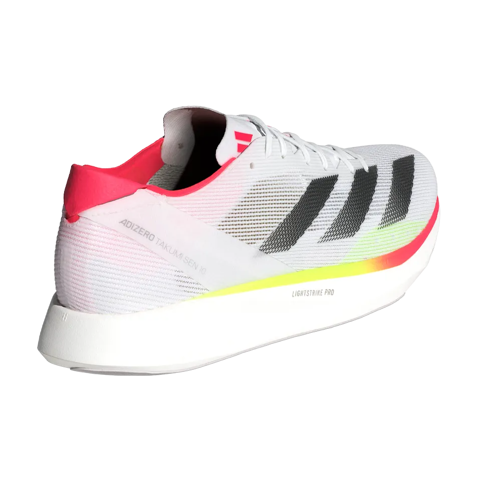 adidas Men's Adizero Takumi Sen 10 Cloud White/Core Black/Lucid Red