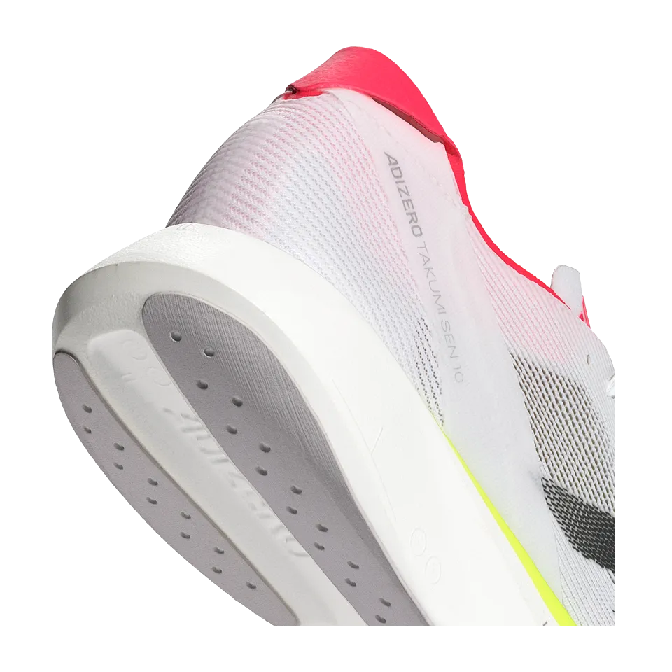 adidas Men's Adizero Takumi Sen 10 Cloud White/Core Black/Lucid Red