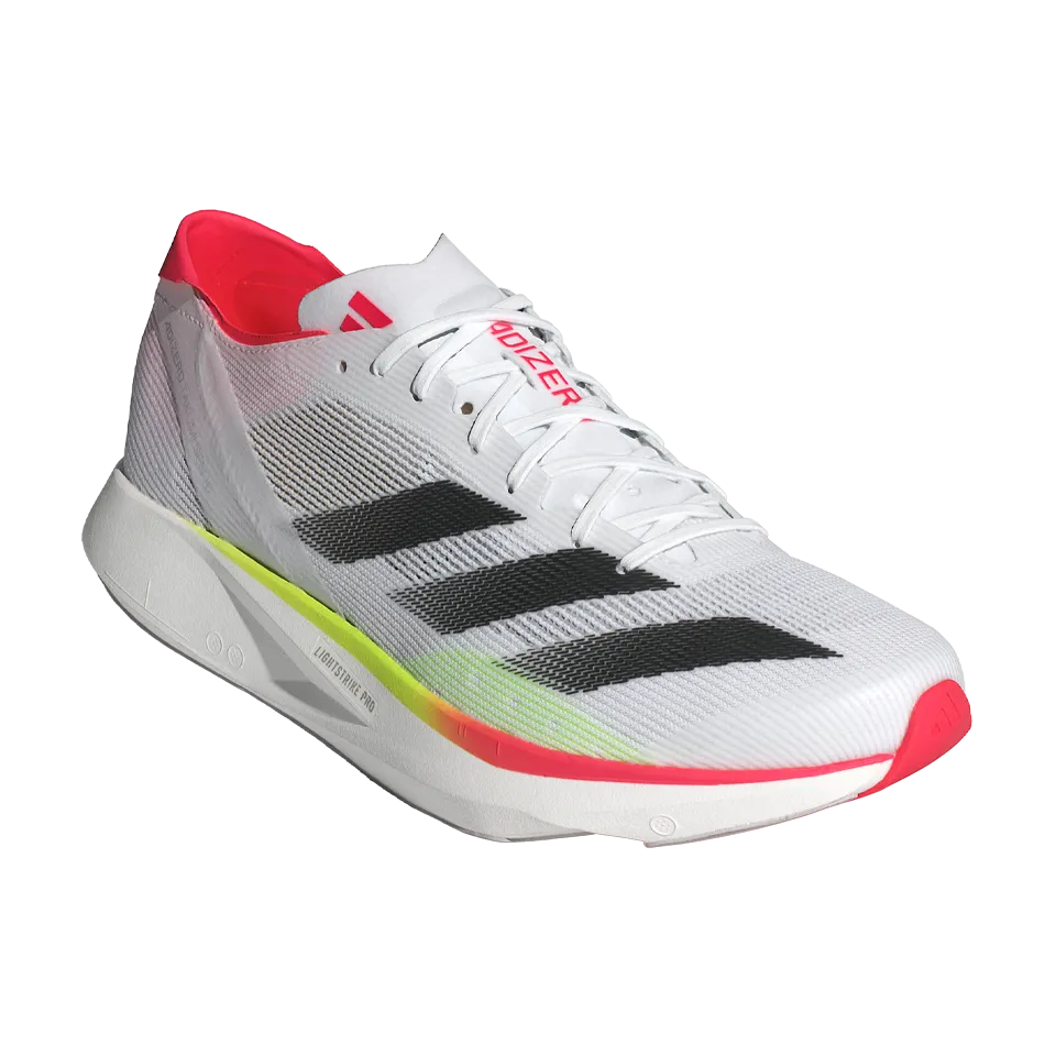 adidas Men's Adizero Takumi Sen 10 Cloud White/Core Black/Lucid Red