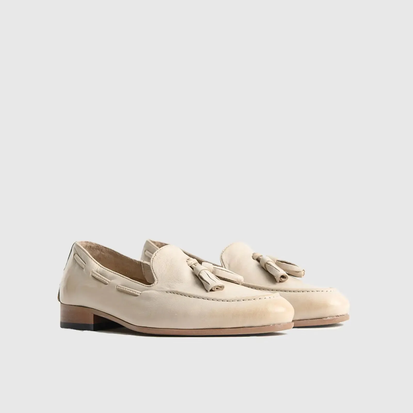Bulletti Casual Slip On Loafers - 002 Beige