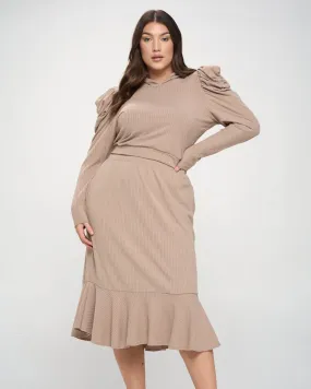 Carmen Top and Skirt Set | Khaki
