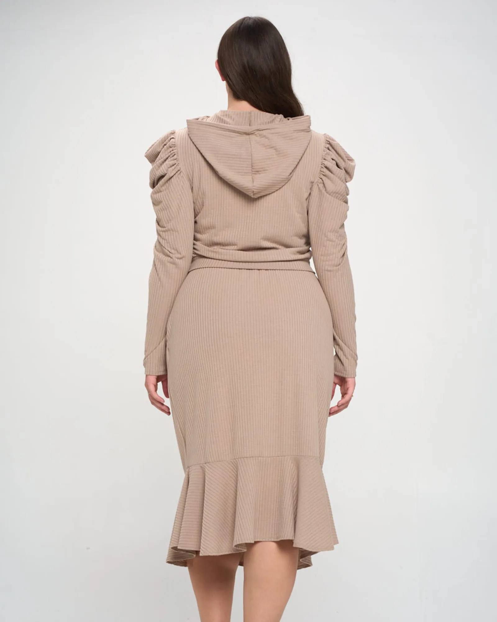 Carmen Top and Skirt Set | Khaki
