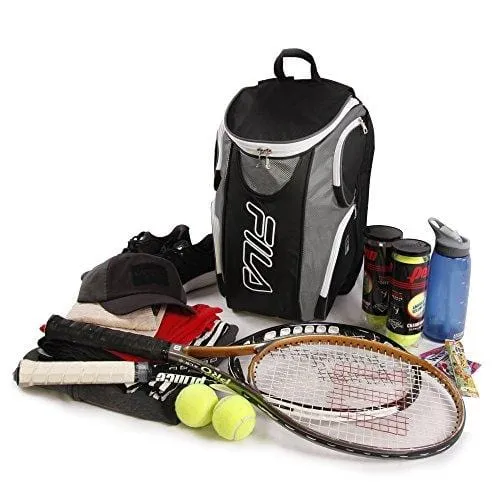 Fila Ultimate Tennis with Shoe Pocket, Black/Grey