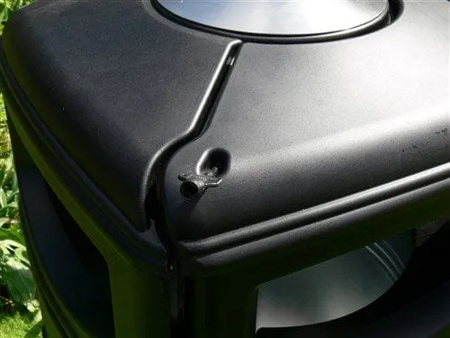 Heritage Square Hooded Outdoor Litter Bin - 115 Litre