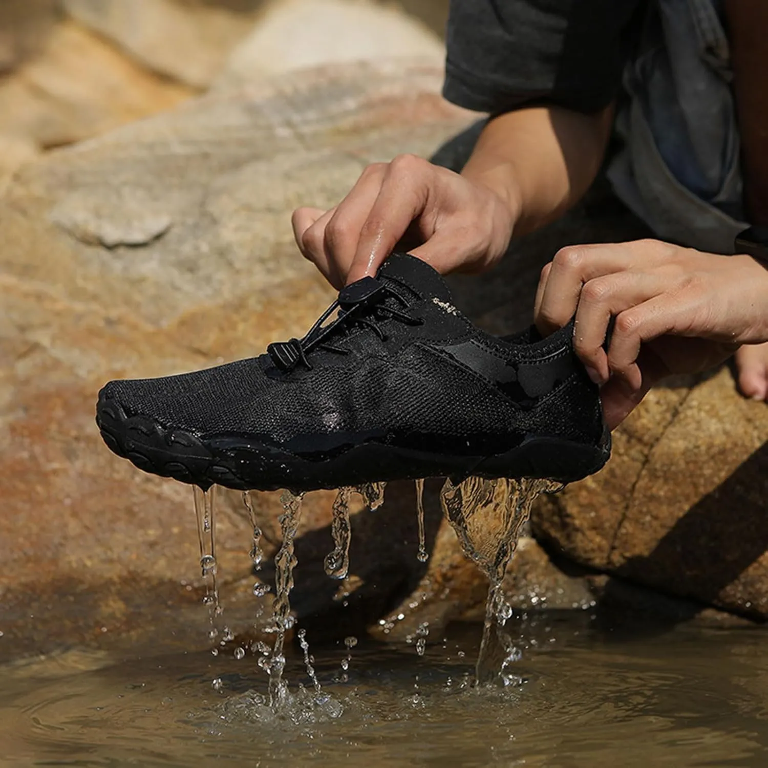 Hiking Footwear for Women Men Wide Toe Box&Healthy Swim Shoes,Outdoor Non-Slip&Zero Drop Fashion Running Barefoot,Quick Dry Breathable Waterproof Water Shoes,Lightweight Adjustable Barefoot Unisex