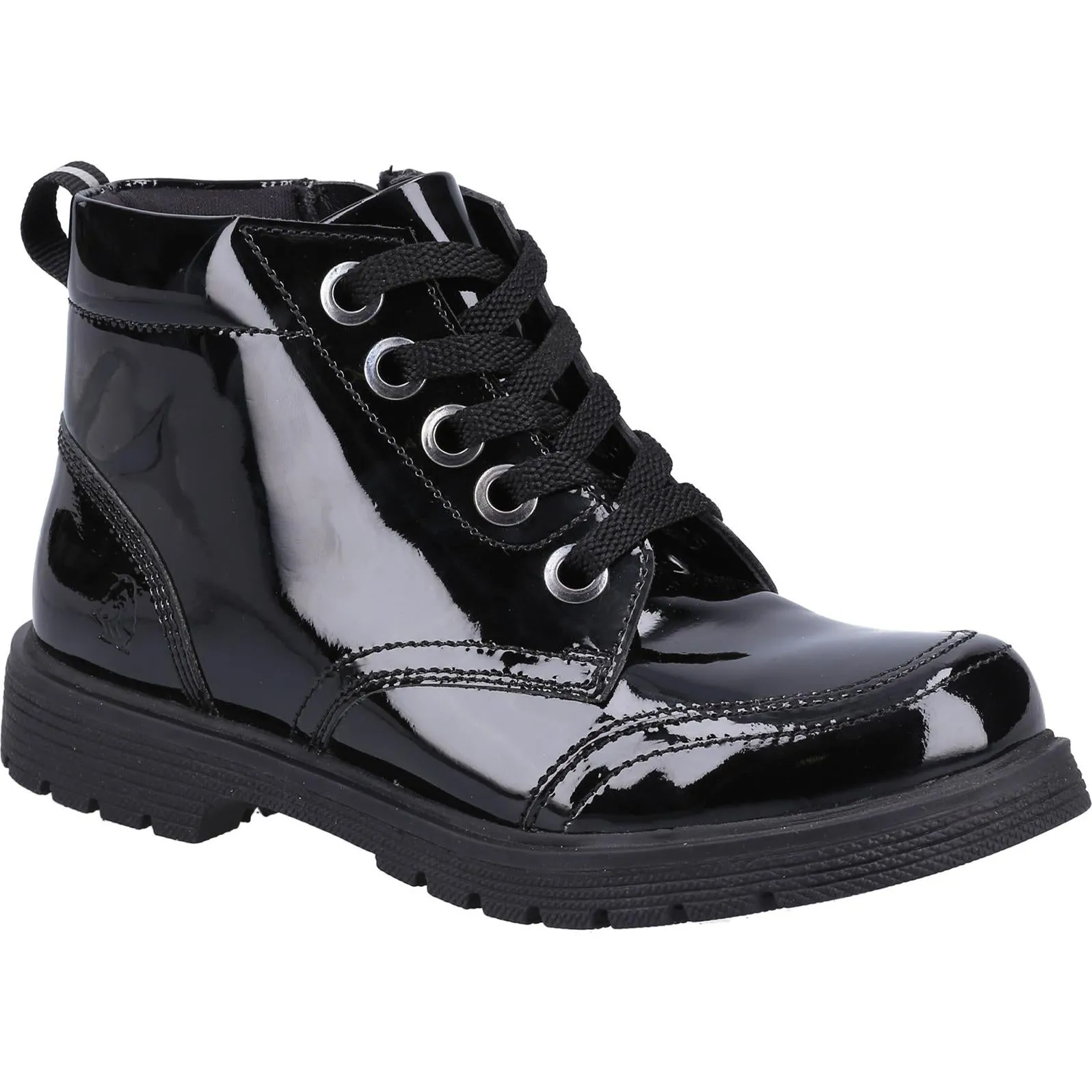 Hush Puppies Jolie Patent JNR Chelsea Shoes