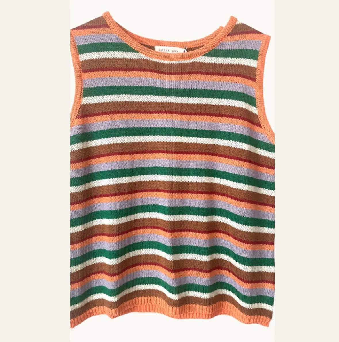 Little Lies the Label Bayside Tank - orange