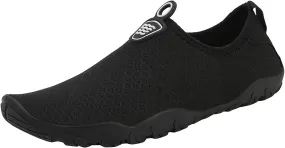 Mens Water Shoes Wide Width Quick Drying Slip On for Water Sports Travel Walk