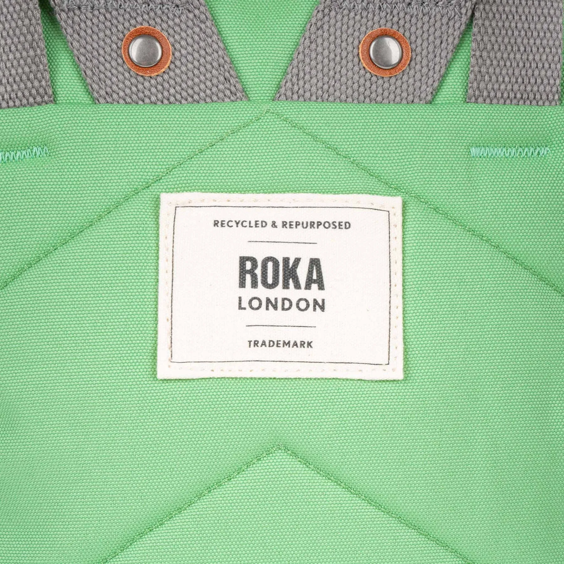 ROKA Finchley A Peppermint Large Recycled Canvas Bag