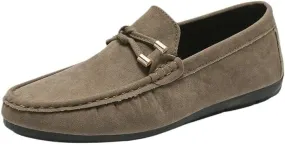 Spring Italian Luxury Designer Brand Suede Leather Shoes Business Office Dress Shoes for Man Brown Nightclub Party Loafers Man