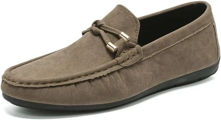 Spring Italian Luxury Designer Brand Suede Leather Shoes Business Office Dress Shoes for Man Brown Nightclub Party Loafers Man