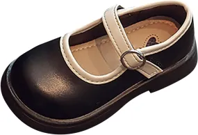 Toddler Girls Mary Jane Dress Shoes Flower Kid Shoes Baby Girls School Oxford Flats for Wedding Party Shoes