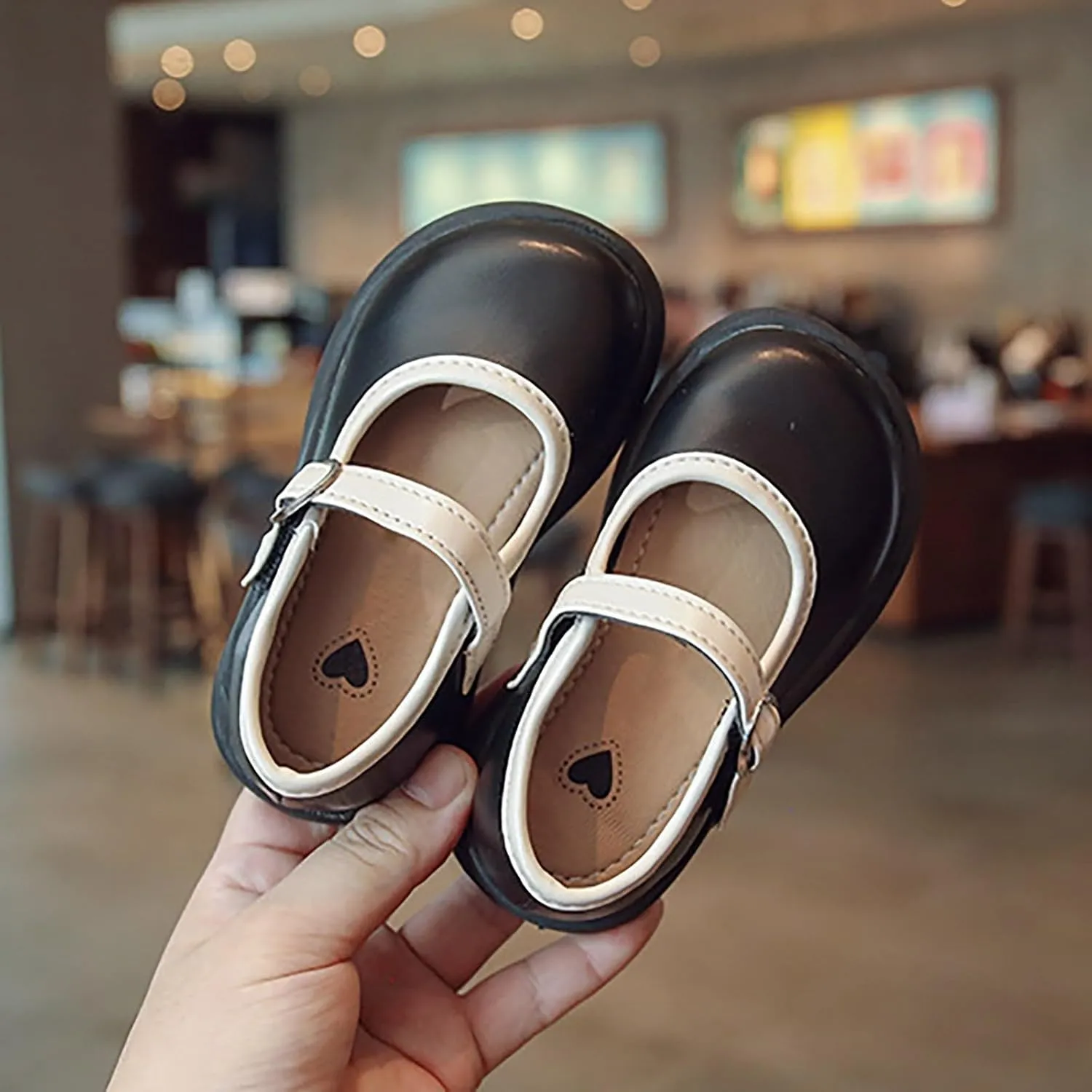 Toddler Girls Mary Jane Dress Shoes Flower Kid Shoes Baby Girls School Oxford Flats for Wedding Party Shoes