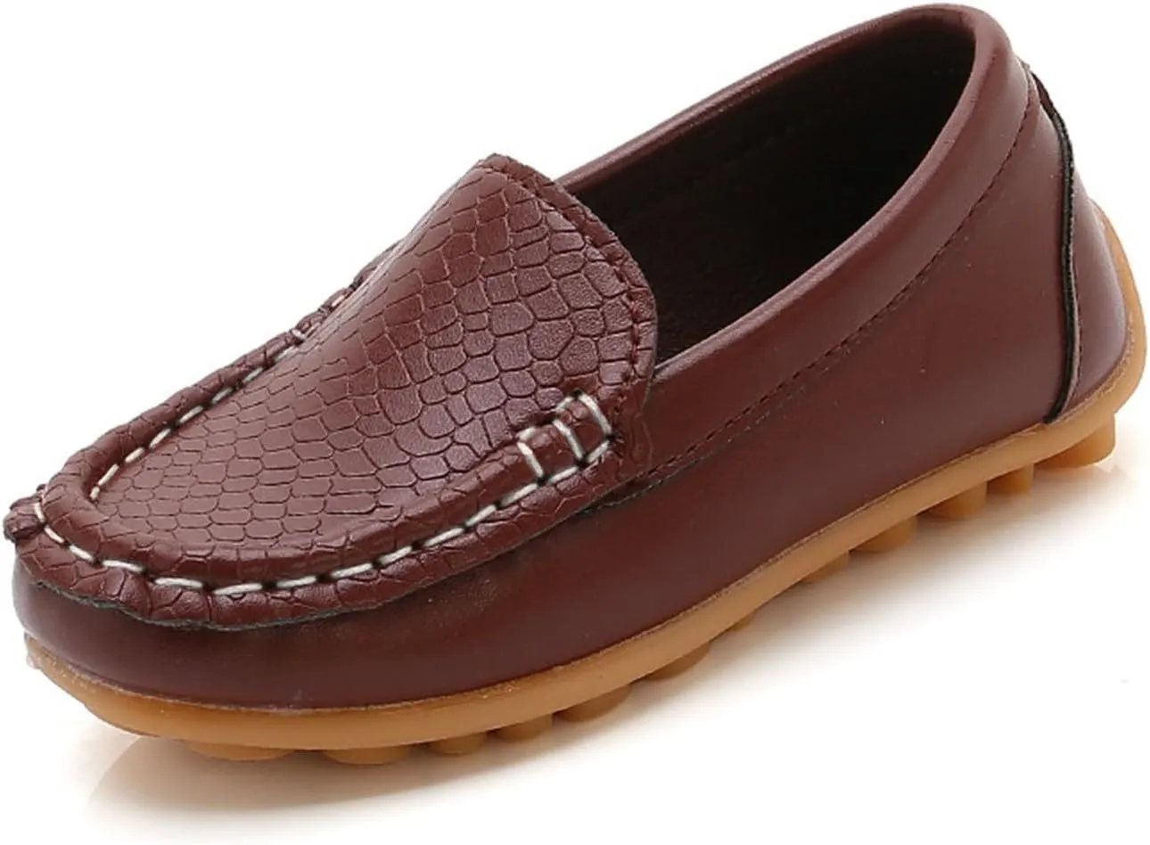 Toddler Little Kid Boys Girls Soft Slip On Loafers Dress Flat Shoes Boat Casual Shoes Noisy for Kids