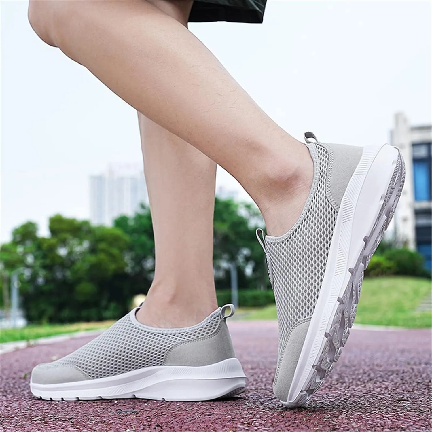Women's Fashion Sneaker Mesh Slip On Black Non Slip Shoes for Women Comfortable Cheap Running Shoes Canvas Loafers Women Shoes Cute Sneakers for Women