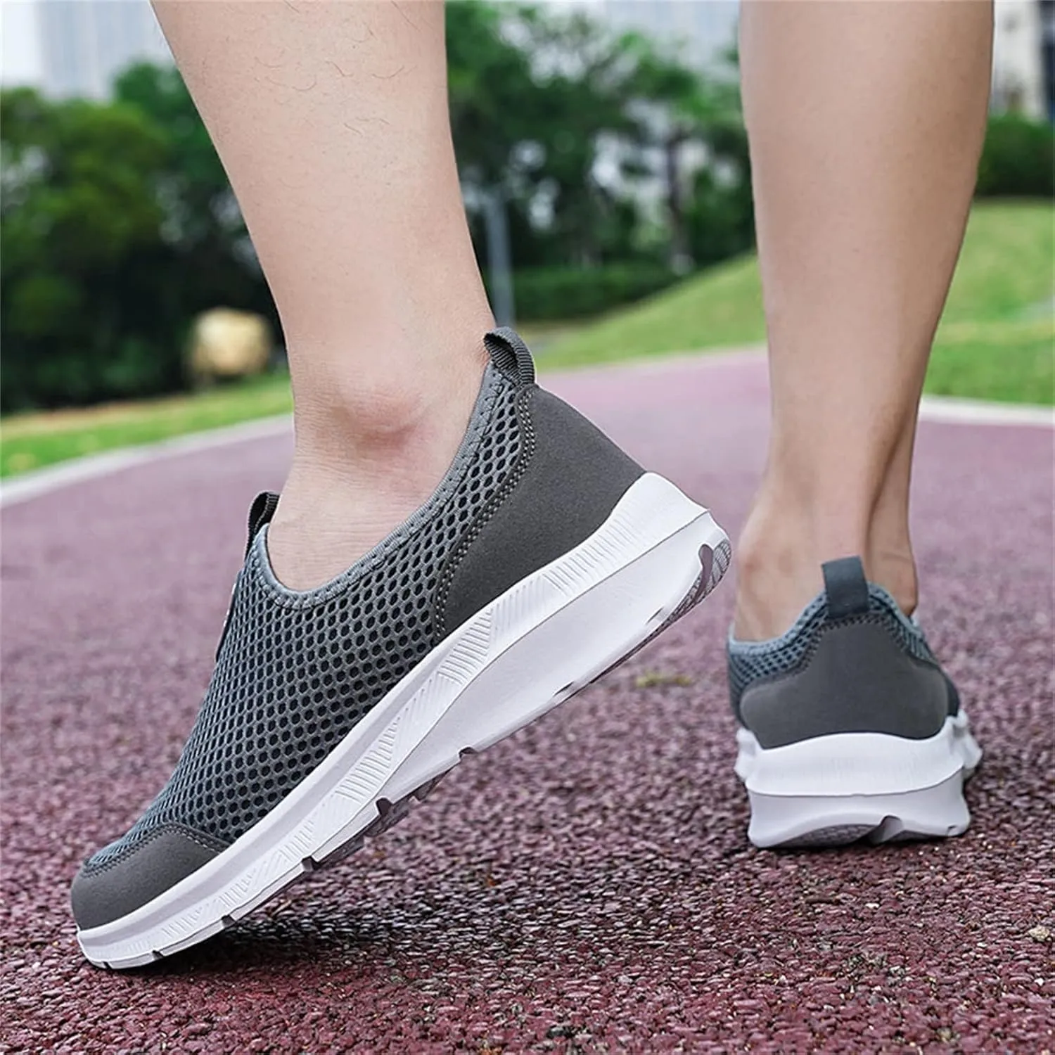 Women's Fashion Sneaker Mesh Slip On Black Non Slip Shoes for Women Comfortable Cheap Running Shoes Canvas Loafers Women Shoes Cute Sneakers for Women