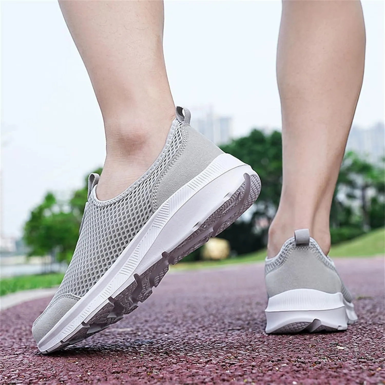 Women's Fashion Sneaker Mesh Slip On Black Non Slip Shoes for Women Comfortable Cheap Running Shoes Canvas Loafers Women Shoes Cute Sneakers for Women