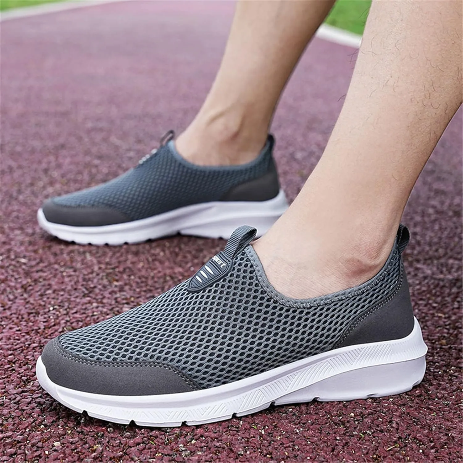 Women's Fashion Sneaker Mesh Slip On Black Non Slip Shoes for Women Comfortable Cheap Running Shoes Canvas Loafers Women Shoes Cute Sneakers for Women