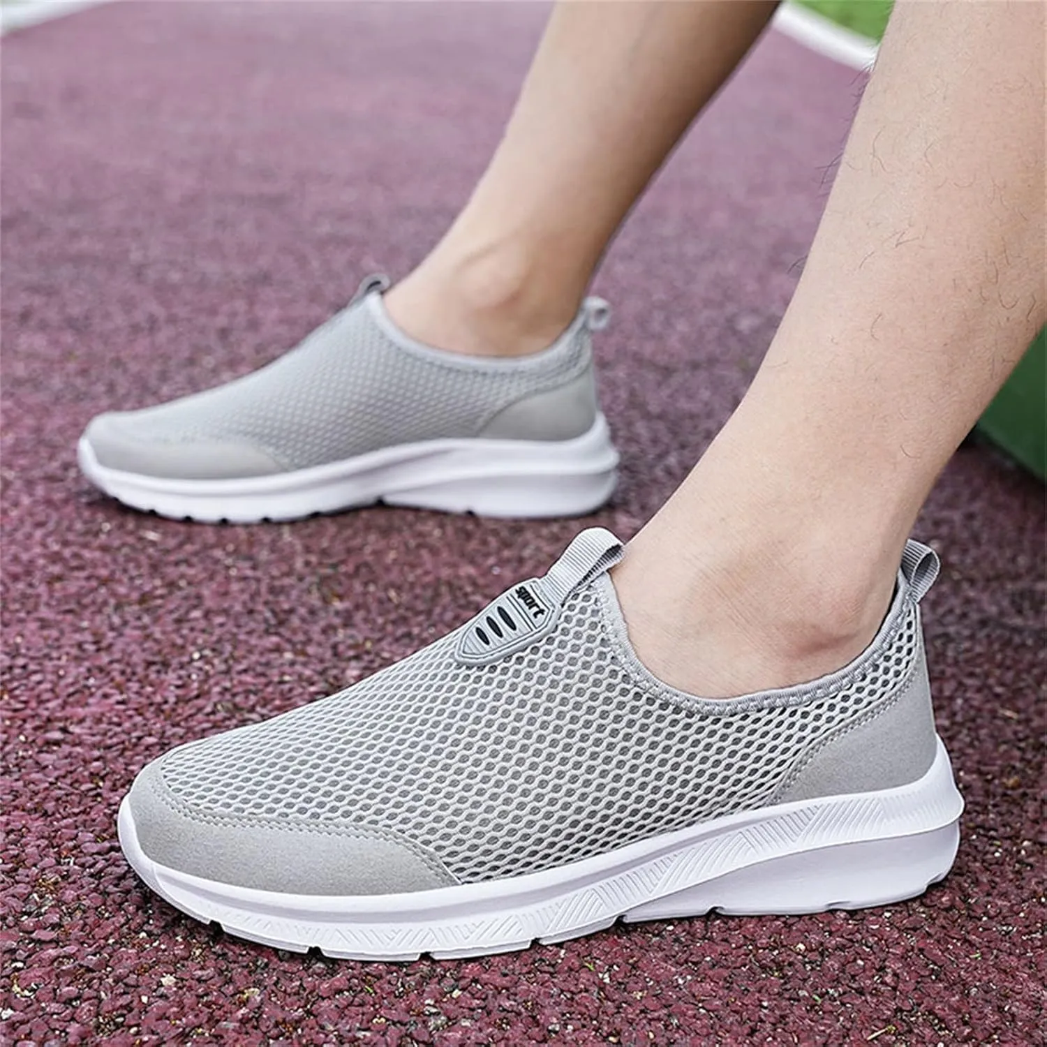 Women's Fashion Sneaker Mesh Slip On Black Non Slip Shoes for Women Comfortable Cheap Running Shoes Canvas Loafers Women Shoes Cute Sneakers for Women