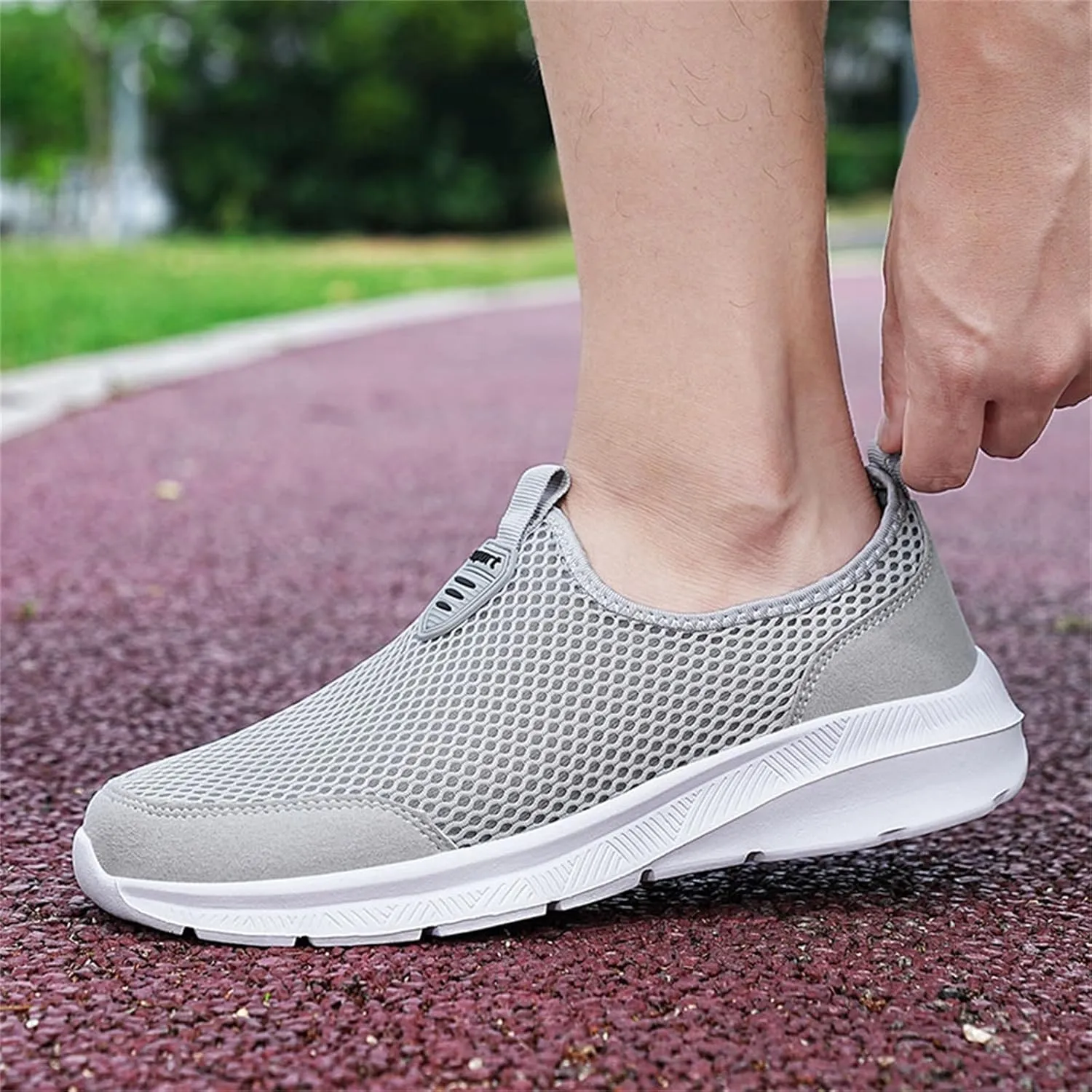 Women's Fashion Sneaker Mesh Slip On Black Non Slip Shoes for Women Comfortable Cheap Running Shoes Canvas Loafers Women Shoes Cute Sneakers for Women