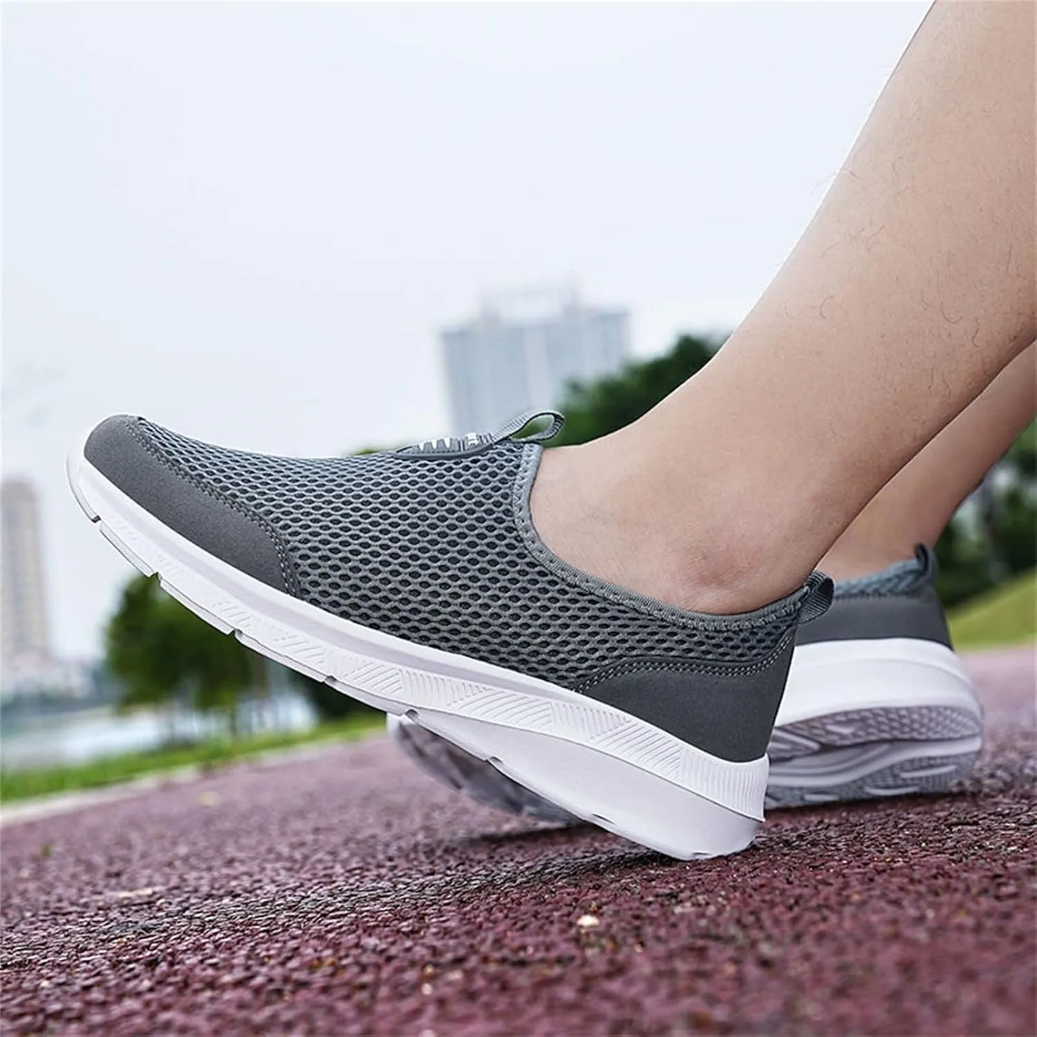Women's Fashion Sneaker Mesh Slip On Black Non Slip Shoes for Women Comfortable Cheap Running Shoes Canvas Loafers Women Shoes Cute Sneakers for Women