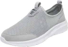 Women's Fashion Sneaker Mesh Slip On Black Non Slip Shoes for Women Comfortable Cheap Running Shoes Canvas Loafers Women Shoes Cute Sneakers for Women