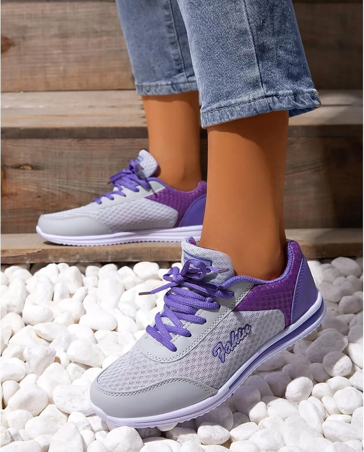 Women's Fashion Sneaker Mesh Slip On Black Non Slip Shoes for Women Comfortable Orange Tennis Shoes for Women Black Loafers Shoes Women Leather Sneakers